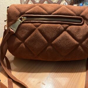 NEW Cosmos Quilted Crossbody Bag in Chestnut by Aimee Kestenberg